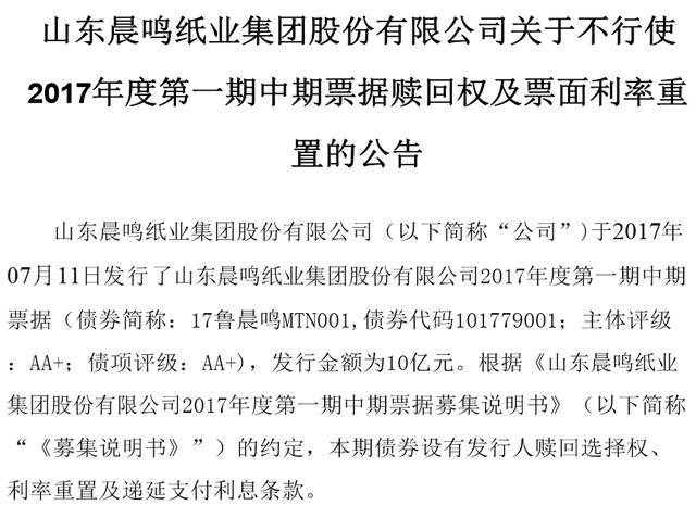 晨鸣纸业债务逾期，积极回应，妥善应对危机