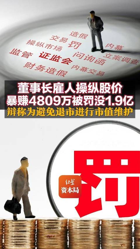 资本市场监管亟待加强，操纵股价丑闻曝光，涉案两人遭罚近3.35亿