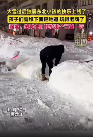 奇迹背后的故事，东北小孩大雪后挖出三室一厅的奇迹之旅