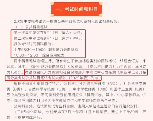 教师事业编招聘考试内容全面解析