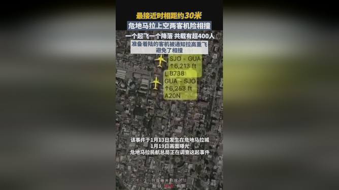 危地马拉上空两客机险相撞，引发航空安全警示钟声